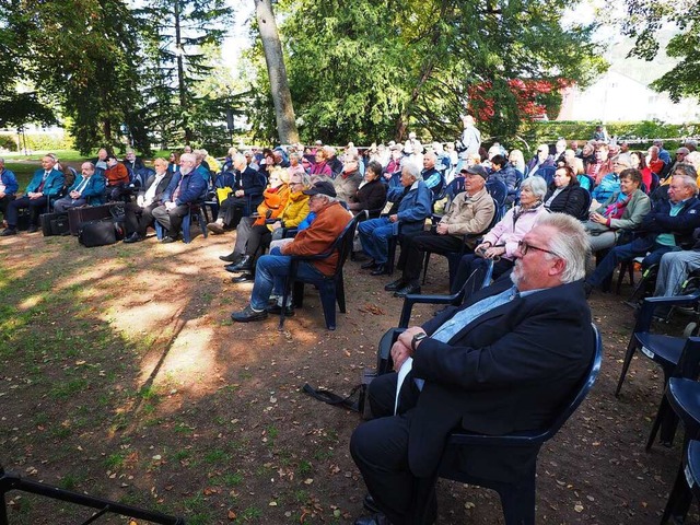 So sah es beim ersten Lublinpark-Konz... auch wieder nher beieinander sitzen.  | Foto: Herbert Frey