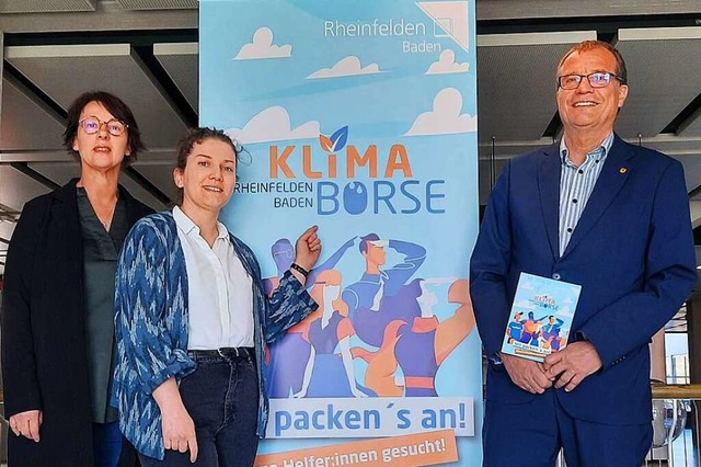 Haben das Pilotprojekt &#8222;Klimabr...Ripka, Tabea Lerch und Klaus Eberhardt  | Foto: Erika Bader