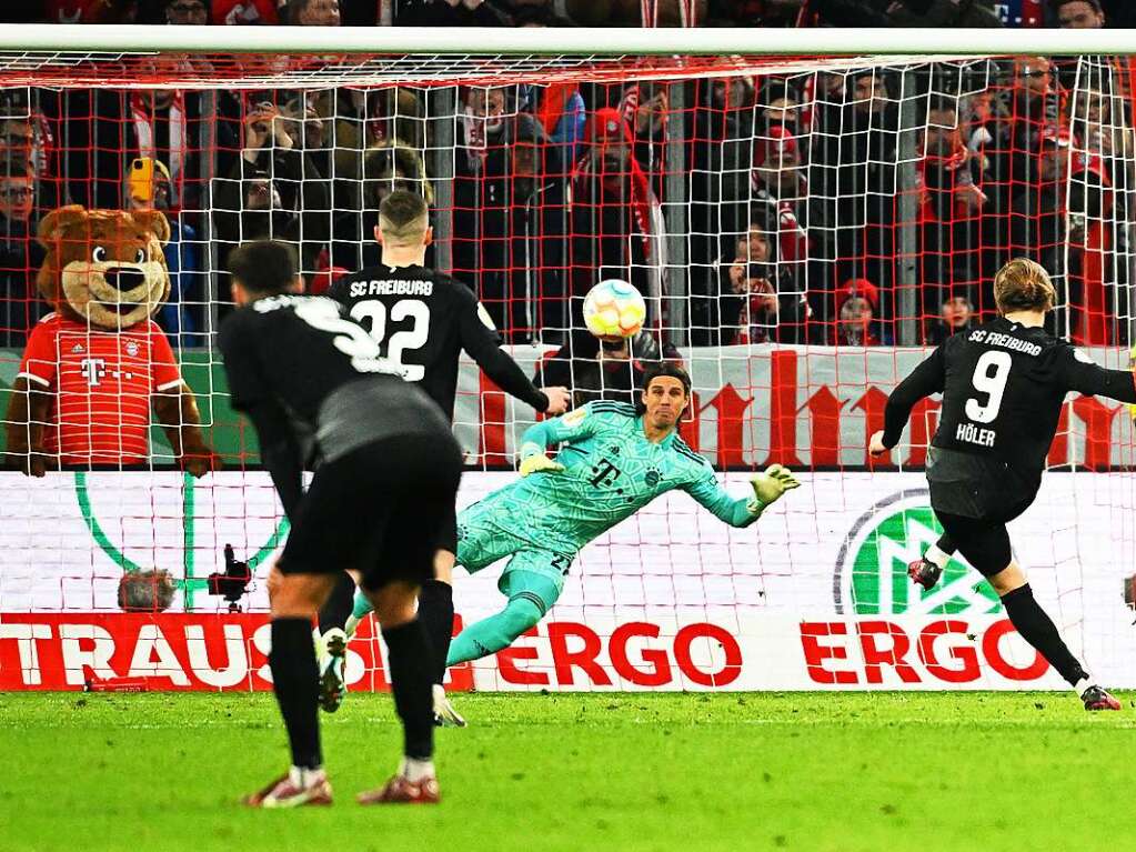 Hler eiskalt – Bayerns Torhter Yann Sommer ohne Chance