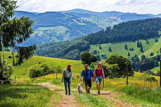 Zum ersten Mal nach der Corona-Pandemi...sten in die Schwarzwaldregion Belchen.  | Foto: Klaus Hansen 