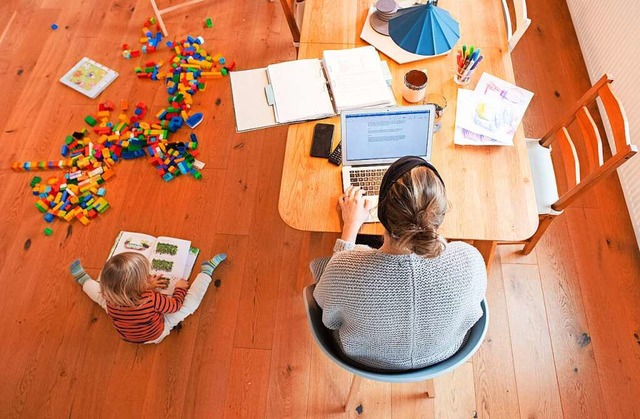 Die Arbeit im Homeoffice ist nicht in ...eier als im Groraumbro. (Symbolbild)  | Foto: Julian Stratenschulte