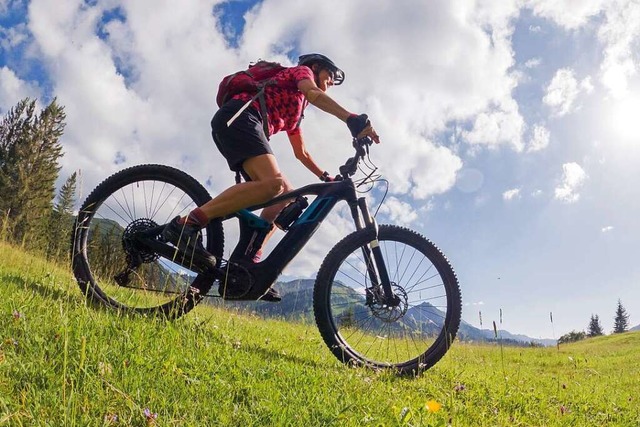 Das entwendete Fahrrad war ein hochwertiges E-Mountainbike (Symbolbild).  | Foto: Haaf