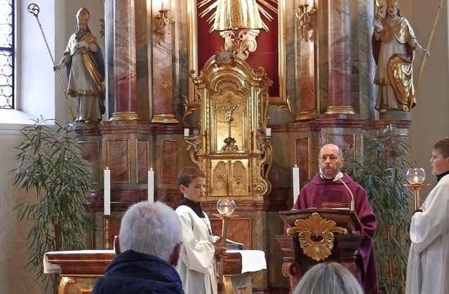 Eucharistiefeier in der Wallfahrtskirche am Lindenberg bei St. Peter  | Foto: Johannes Hauger