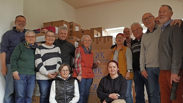 Die Kolping-Mitglieder nach getaner Arbeit  | Foto: Kolpingsfamilie