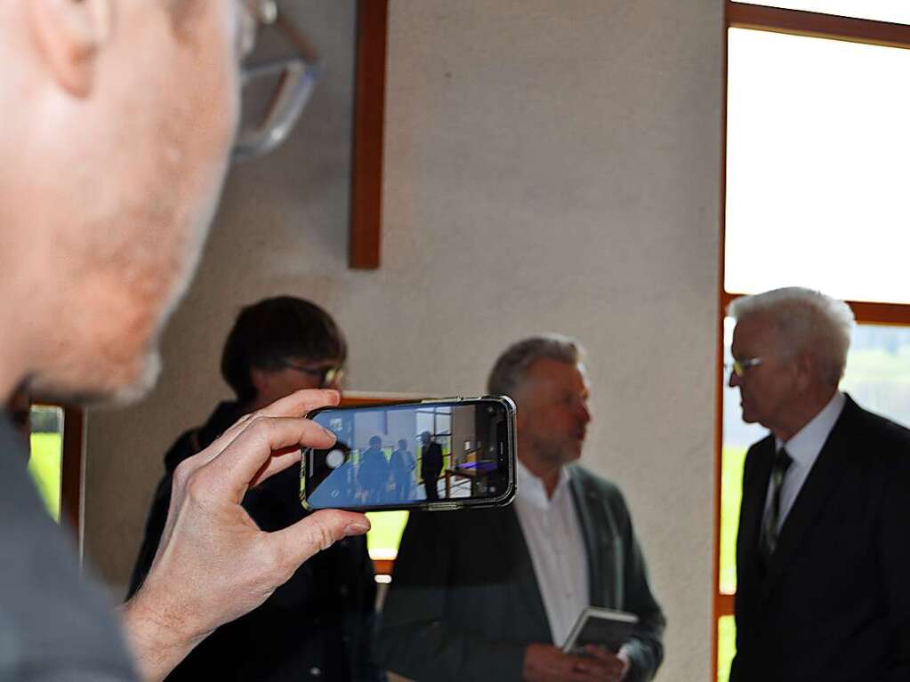 Ministerprsident Kretschmann besuchte am Mittwoch die Kapelle in Ried.