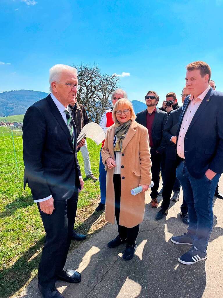 Ministerprsident Kretschmann besuchte am Mittwoch die Kapelle in Ried.