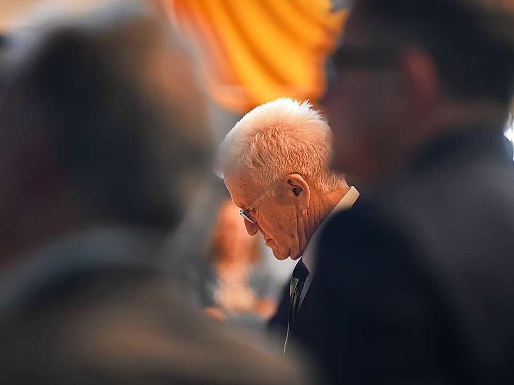 Ministerprsident Kretschmann beim Brgerempfang in Rheinfelden.