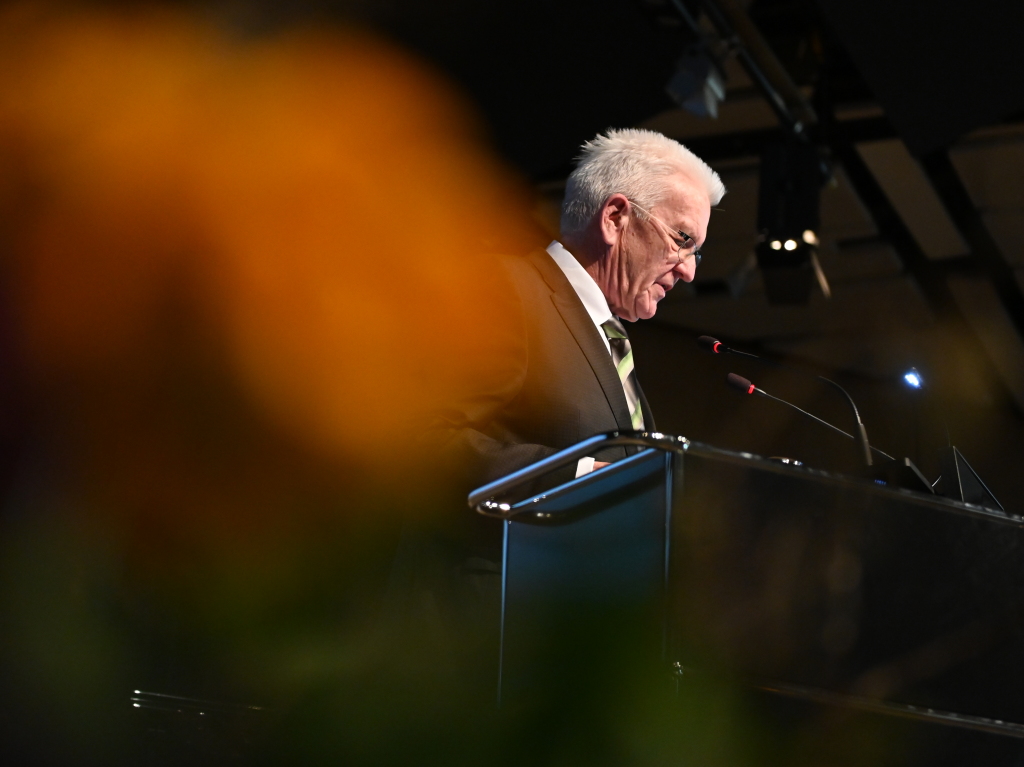 Ministerprsident Kretschmann beim Brgerempfang in Rheinfelden. Thema: Gelebtes Europa im Dreilndereck.