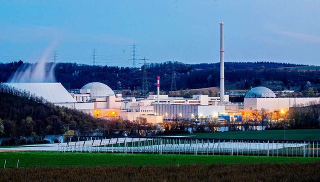 Mitte April geht das Kernkraftwerk Nec...tz. In Betrieb genommen wurde es 1989.  | Foto: Christoph Schmidt (dpa)