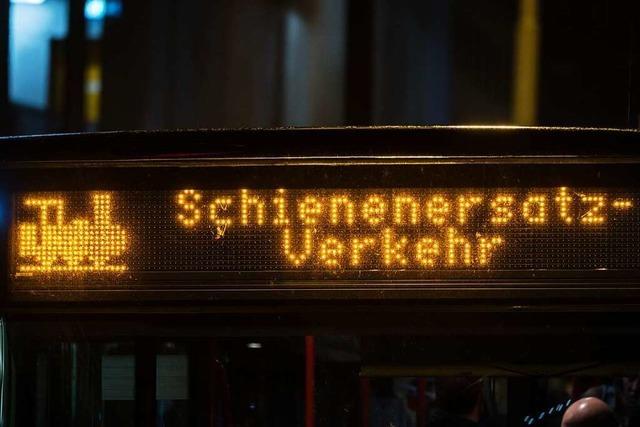 Schienenersatzverkehr zwischen Freiburg und Mllheim aufgehoben