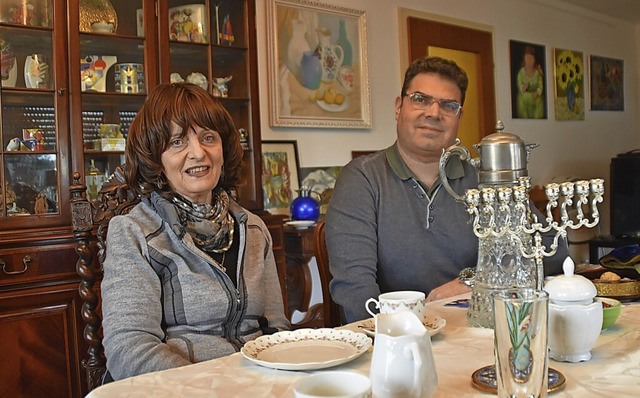 Inessa Goldmann und David Byk wollen das jdische Leben in Kehl beleben.  | Foto: Barbara Puppe
