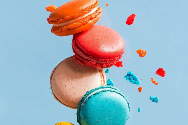 Vegane Macarons als kleine Stars