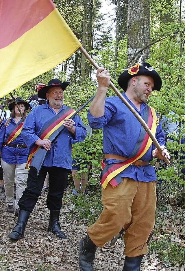 Die Badische Revolution war wiederholt...ier an die Schlacht auf der Scheideck.  | Foto: Herbert Frey