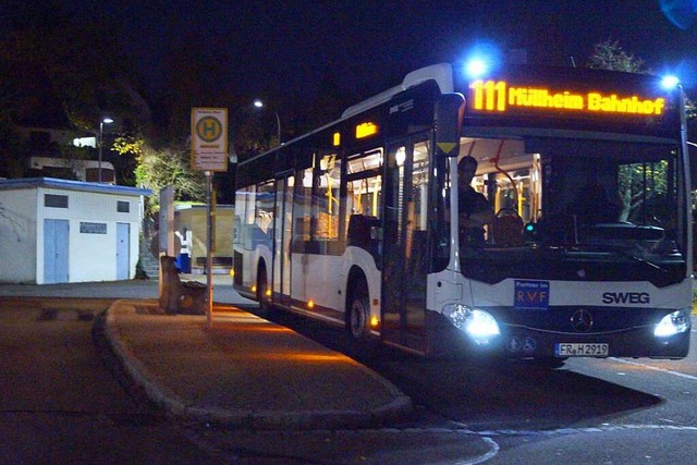 Die abendliche Busverbindung zwischen ...e Mllheimer Ortsteile ergnzt werden.  | Foto: Silke Hartenstein