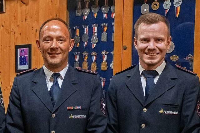 Die Feuerwehr von Freiburg-Rieselfeld hat nun einen neuen Kommandanten und Stellvertreter