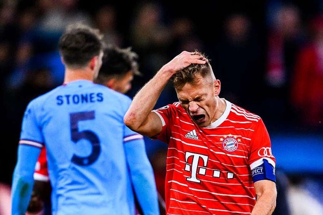 Frustriert: Bayern-Kapitn Joshua Kimmich  | Foto: Tom Weller (dpa)