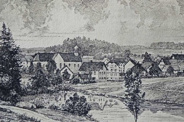Friedenweiler um 1905 mit Klostersee  | Foto: Peter Stellmach
