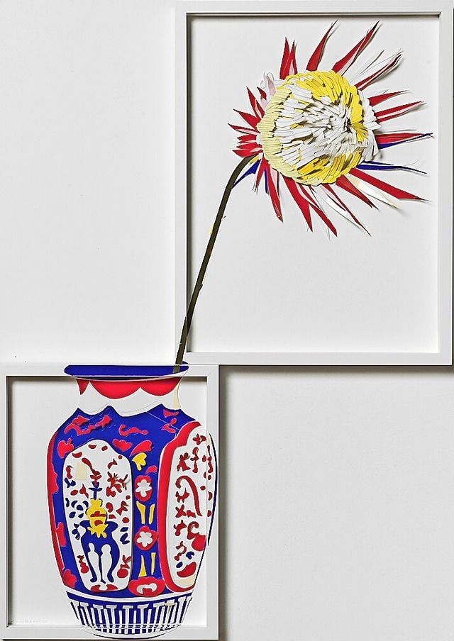 Blume in Vase, 2020 von Marion Eichmann  | Foto: Roman Mrz