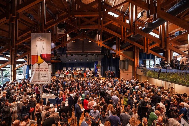 Der Mllheimer Weinmarkt fand zuletzt im Jahr  2019 statt.  | Foto: Stadt Mllheim/Frank Tusch