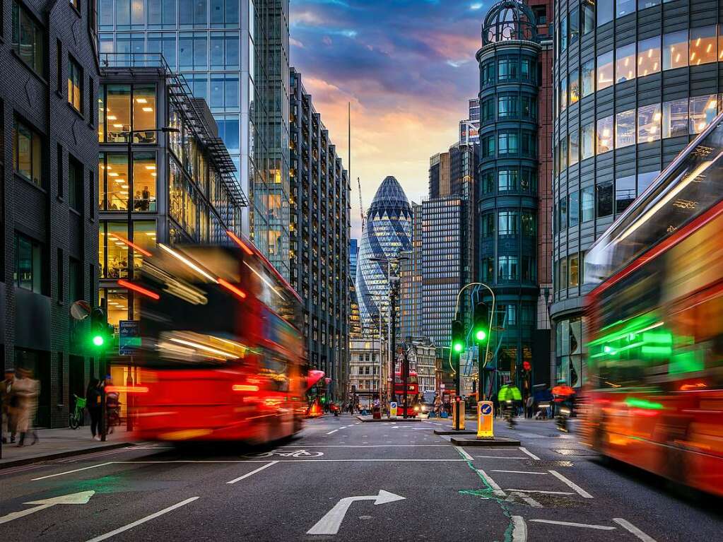 Im Londoner Stadtzentrum ist die Geschwindigkeit auf 30 km/h begrenzt.