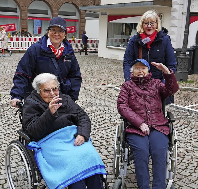 Die Seniorinnen genossen den Sozialen ...teser Hilfsdienstes in Bad Sckingen.   | Foto: Michael Gottstein