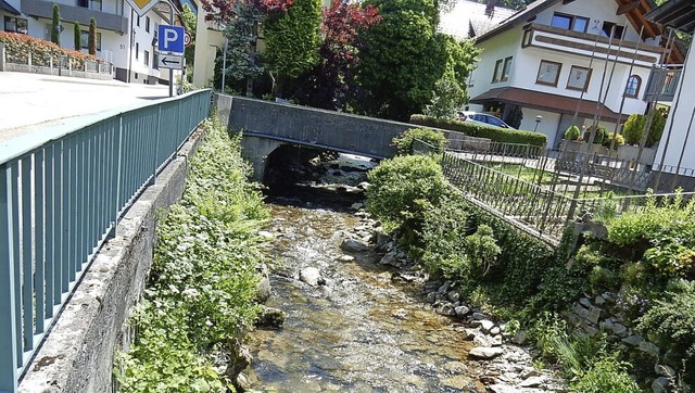 Die Sttzmauer (links) zwischen  Kreis...r den Bach durch einen Neubau ersetzt.  | Foto: Kurt Meier