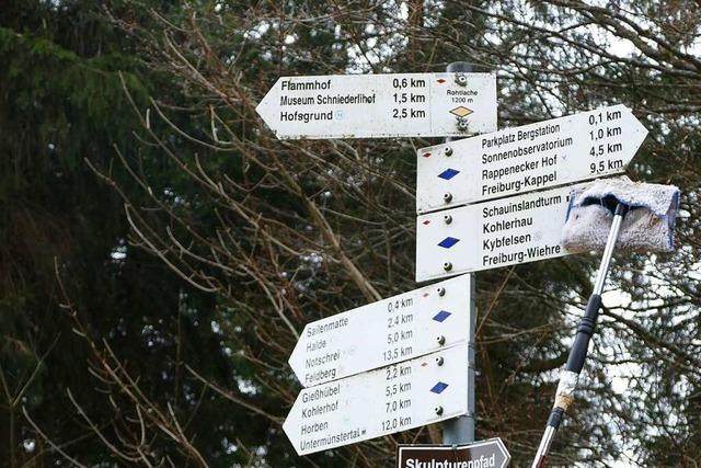 Wegewarte in Oberried und Kirchzarten klagen über entwendete Schilder