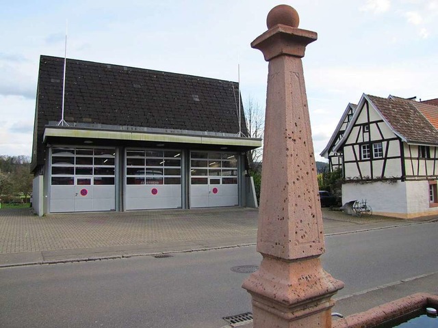 Das bestehende Feuerwehrgertehaus Hauingen  | Foto: Franz Schmider