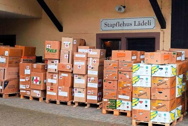 Hilfsgter sind von Binzen aus auf dem Weg nach Lviv
