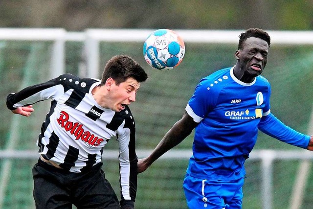 Kevin Rosa  erzielte nach 0:2-Rckstan...2-Siegtreffer fr den SV Grafenhausen.  | Foto: Wolfgang Scheu