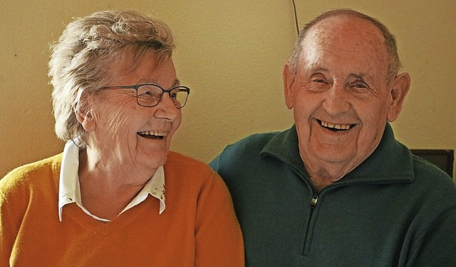 Hildegard und Hubert Preiser feiern an...es Fest auf dem Ziegelhof miteinander.  | Foto: Martha Weishaar