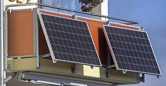 Fr Solarstrom braucht es nicht unbedingt ein ganzes Dach.  | Foto: Stefan Sauer