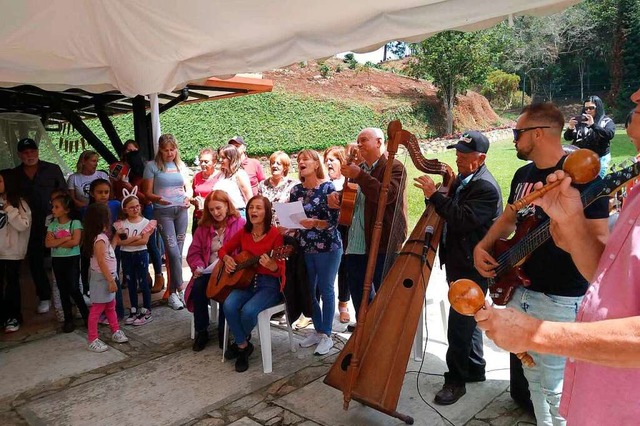 180-Jahr-Feier in der Colonia Tovar: Musikalischer Empfang im Dorf El Jarillo  | Foto: Privat