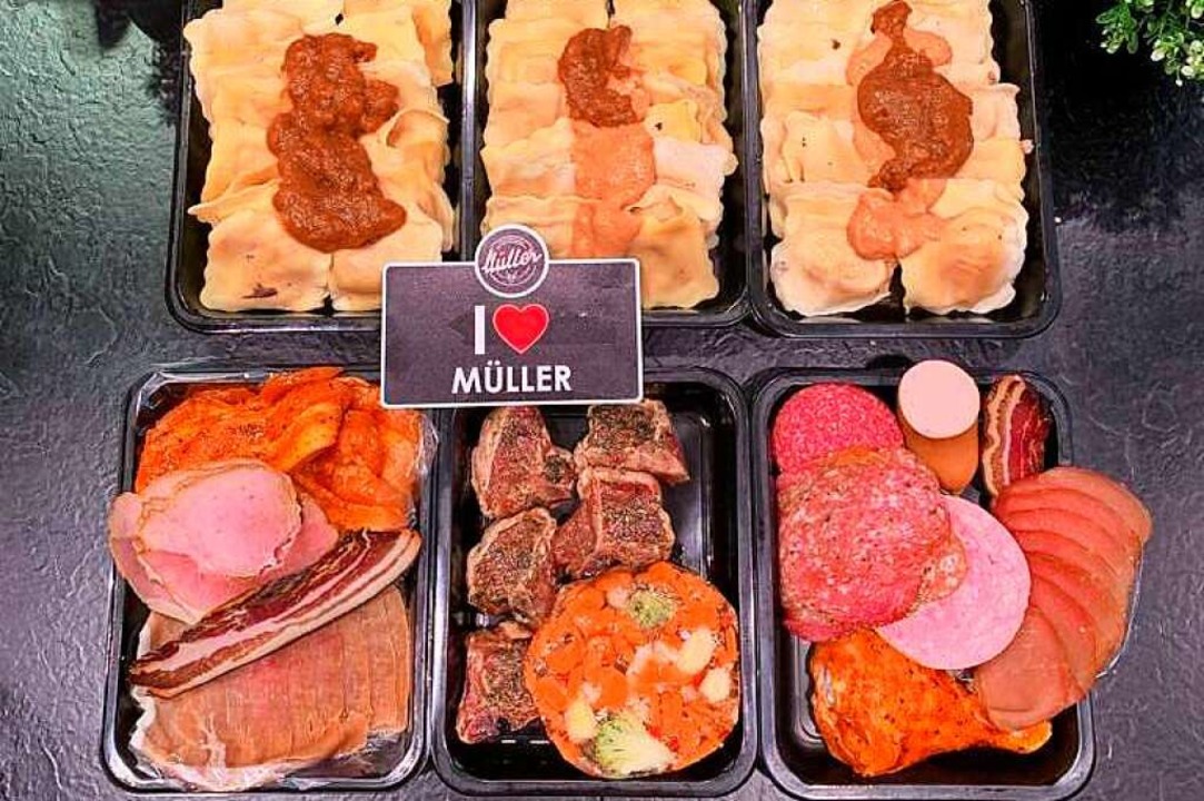 Die Feinkostmetzgerei Mller-Herkommer macht bei TooGoodToGo mit.  | Foto: Janine Moog