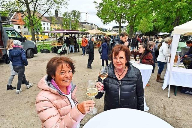 Auf ein Glas Wein in den Freiburger Colombipark