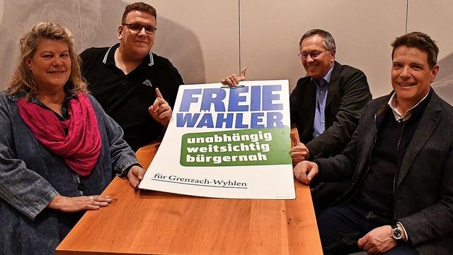 Jutta van Dick (von links), Patrick Gr...nd der Freien Whler Grenzach-Wyhlen.   | Foto: Heinz und Monika Vollmar
