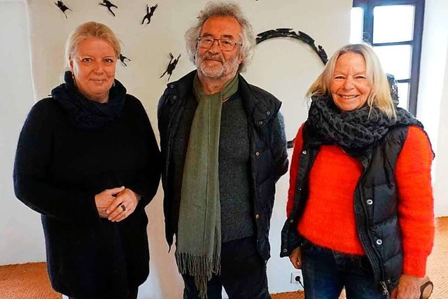 Der Kunstkreis-Vorstand  freut sich au...und Michaela Hhlein-Dolde (von links)  | Foto: Paul Klock