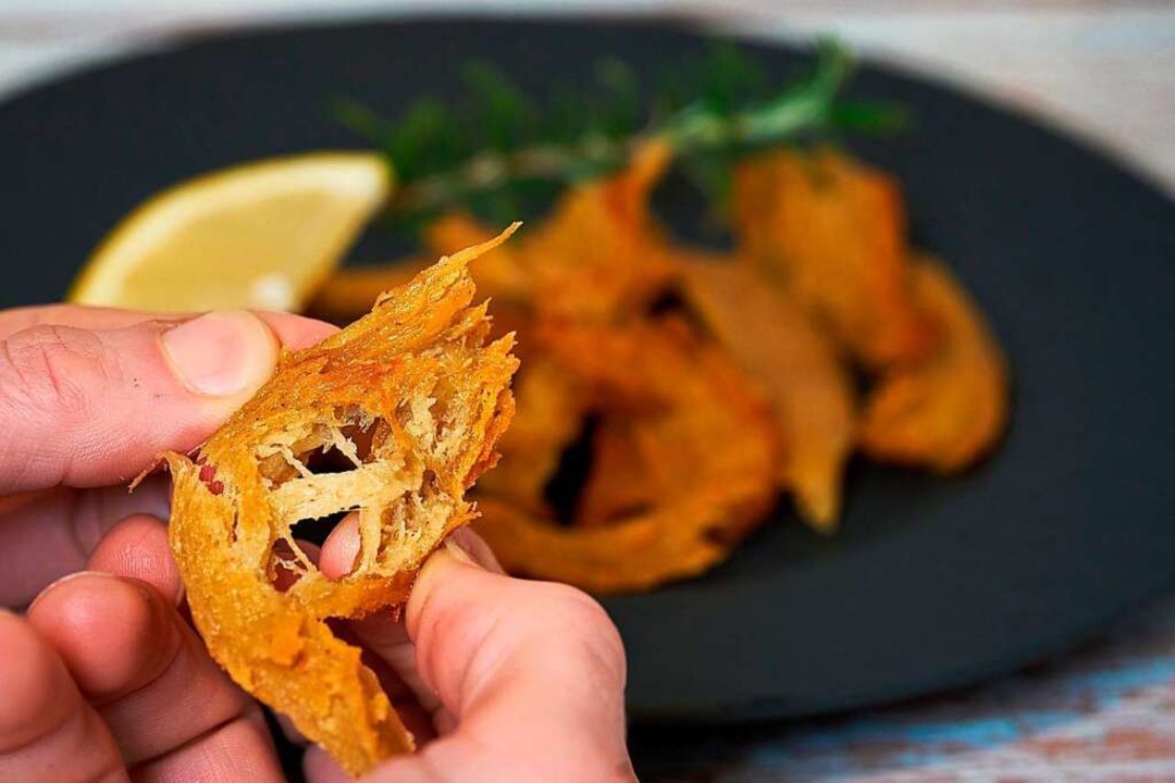 Kein Fleisch, aber eine Konsistenz, di... kommt: vegane Alternative zu Hhnchen  | Foto: Sin Carne