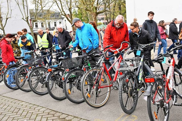 Knapp 200 Fahrrder standen  zum Verkauf.  | Foto: Barbara Ruda