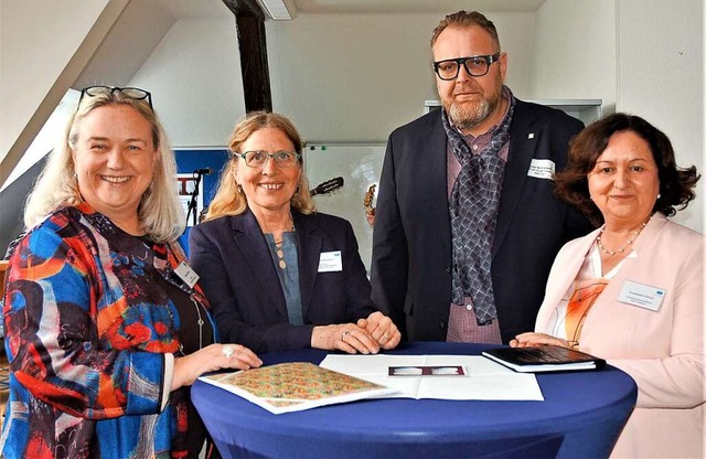 Sabine Herfert (von links), Meike Kolf...a Dimou bei der Abschiedsfeier in Lahr  | Foto: Wolfgang Beck