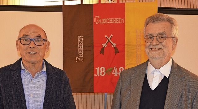 Vorsitzender Uwe Khl (links) und Referent Thomas Schnabel  | Foto: Yvonne Siemann