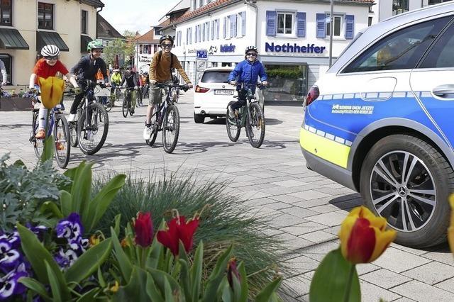 Fahrraddemo in Bad Krozingen und Staufen zur Verkehrswende