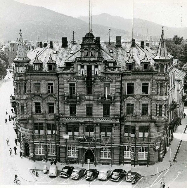 Von einem Obergeschoss des Schwabentor...hemaligen Gewerkschaftshauses gemacht.  | Foto: Archiv Vistatour