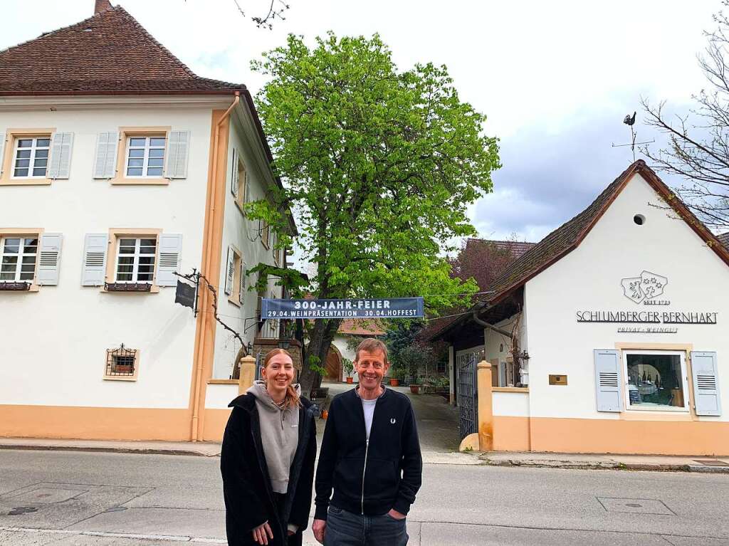 Um das Weingut Schlumberger-Bernhart kmmern sich heute Ulrich und Tochter Johanna Bernhart.