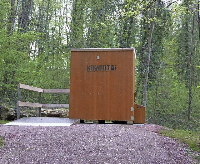 Am Waldspielplatz Vogelsang wird eine Komposttoilette getestet.  | Foto: Sylvia-Karina Jahn