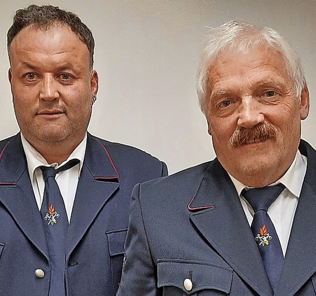 Geehrte: Frank Stich (links) und Egon Brkle   | Foto: Heidrun Simoneit