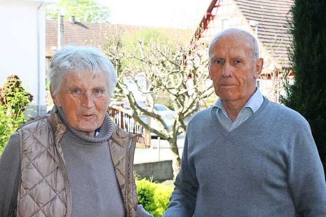 Siegrid und Max Walter sind seit 60 Jahren verheiratet.  | Foto: Hans Spengler