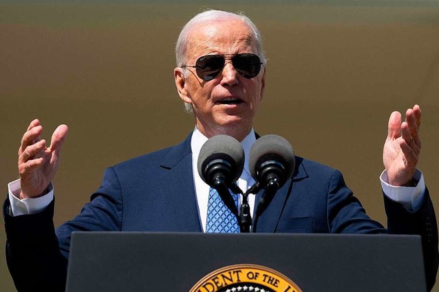 US-Prsident Biden will bei Wahl im Jahr 2024 wieder antreten.  | Foto: JIM WATSON (AFP)