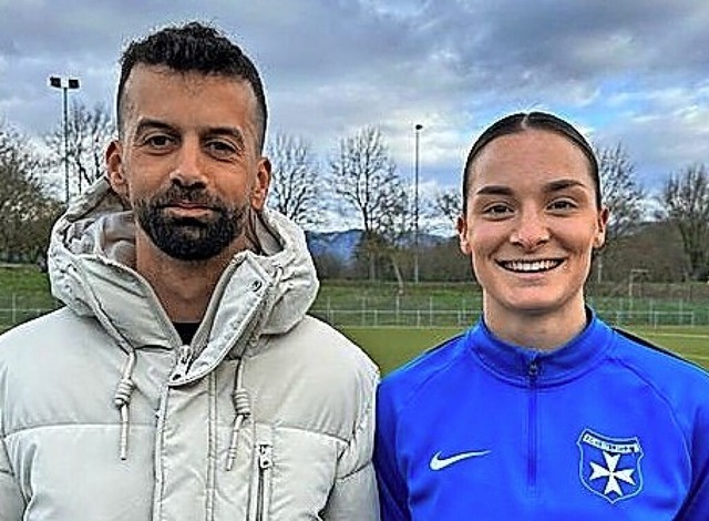 Trainer Akin Acar und Spielfhrerin Lisa Sum  | Foto: PRivat