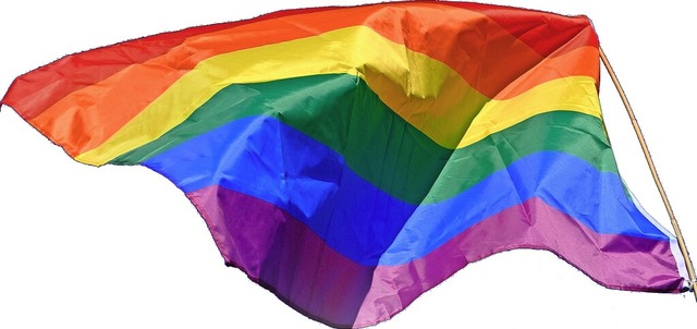 Die Regenbogenflagge ist ein Symbol ge...e Diskriminierung von LGBTQ+-Menschen.  | Foto: Marcos - stock.adobe.com